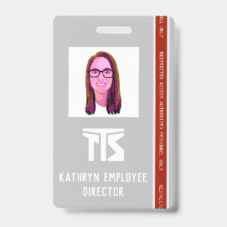 Custom Construction High Risk ID Badge