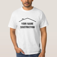 Custom construction work t shirts for building co.