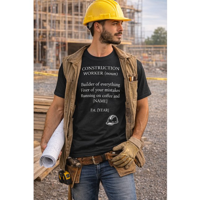 Custom Construction Worker Definition Shirt Gift (Creator Uploaded)