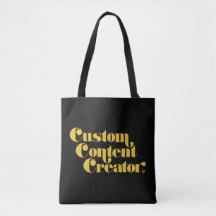 Custom Content Creator Tote Bag