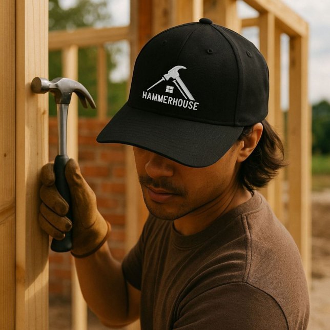 Custom Contractors Company Name Home Construction Embroidered Hat (Creator Uploaded)
