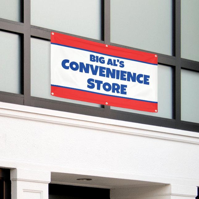 Custom Convenience Store Banner (Outside Building)