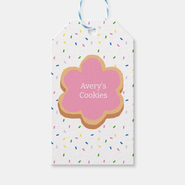 Custom Cookie Sprinkle Company Gift Tags (Front)