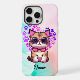 Custom Cool Cat in Sunglasses Case