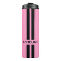 Custom Cool Cute Pink Black Auto Race Sport Stripe