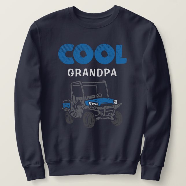 Custom Cool Grandpa Proud Family Matching Sweatshirt (Design Front)