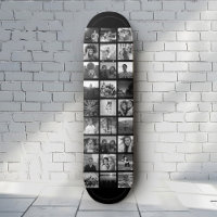 Custom Cool Instagram Photo Collage Skateboard
