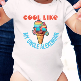 Custom Cool Like My uncle  Baby Bodysuit