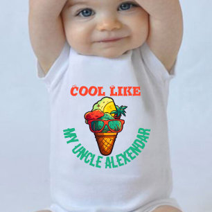 Custom Cool Like My uncle  Baby Bodysuit