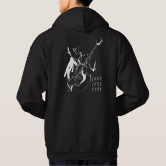 Custom Cool Retro Guitarist T-Shirt with Name Hoodie
