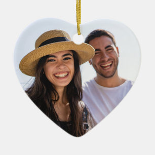 Custom Coordinates Fist Date Valentine's Day Gift Ceramic Tree Decoration
