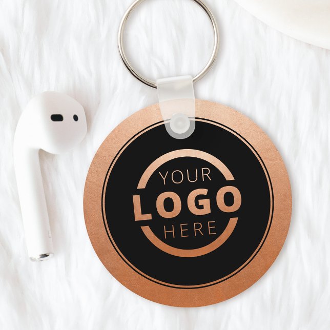 Custom Copper Promotional Business Logo Branded Key Ring (Creator Uploaded)