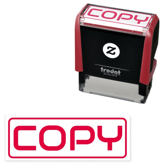 Custom Copy Business Stamp - Audiowide (In Situ)