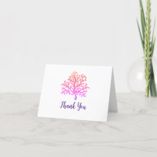 Custom Coral Reef Painting Thank You  Card