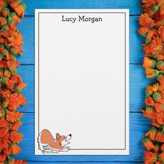 Custom Corgi Cute Dog Art Stationery (Creator Uploaded)