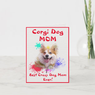 Custom Corgi Mum Dog Best Crazy Dog Lady Digital Card
