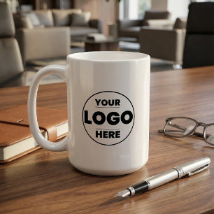 Custom Corporate Branding with Company Logo Coffee Mug