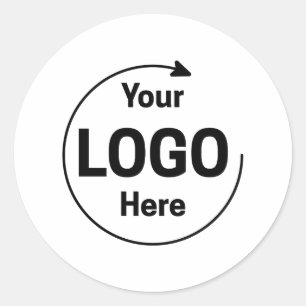 Custom Corporate Business Logo Classic Round Sticker