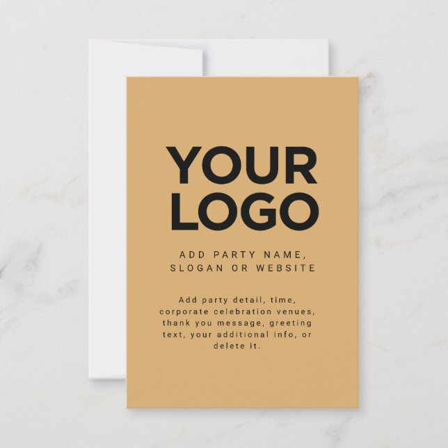 Custom Corporate Business Logo Formal Invitation (Front)