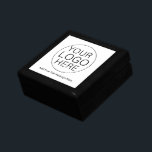 Custom Corporate Business Logo Gift Box<br><div class="desc">Enhance your brand with this customisable gift box, designed to feature your logo and personalised message. Perfect for businesses, boutiques, and special events, this sleek, black gift box offers a professional way to present gift items. Make a lasting impression by adding your own branding to the box, making it ideal...</div>