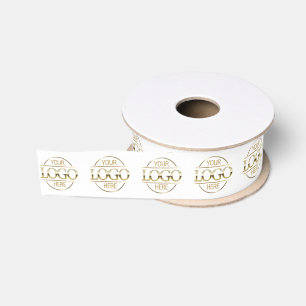 Custom Corporate Business Logo Marketing Branded Grosgrain Ribbon