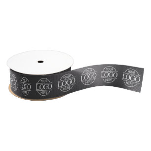 Custom Corporate Business Logo Marketing Branded  Grosgrain Ribbon