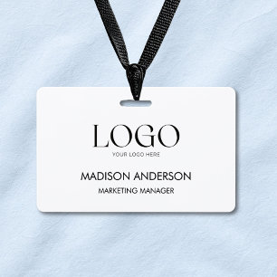 Custom Corporate Business Logo Modern ID ID Badge