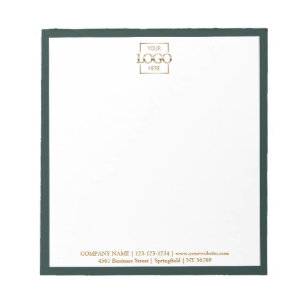 Custom Corporate Business Logo Modern Professional Notepad