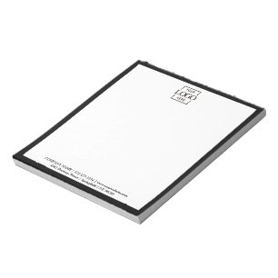 Custom Corporate Business Logo Modern Professional Notepad