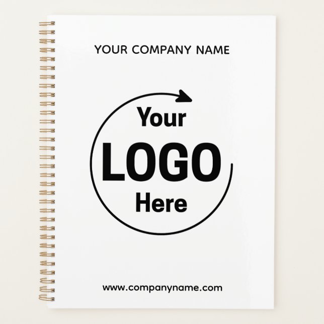 Custom Corporate Business Logo  Planner (Front)