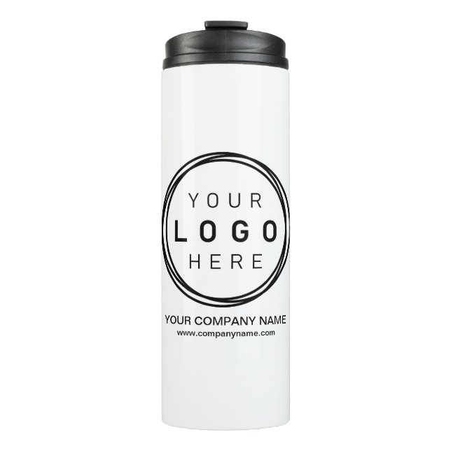 Custom Corporate Business Logo Thermal Tumbler (Front)