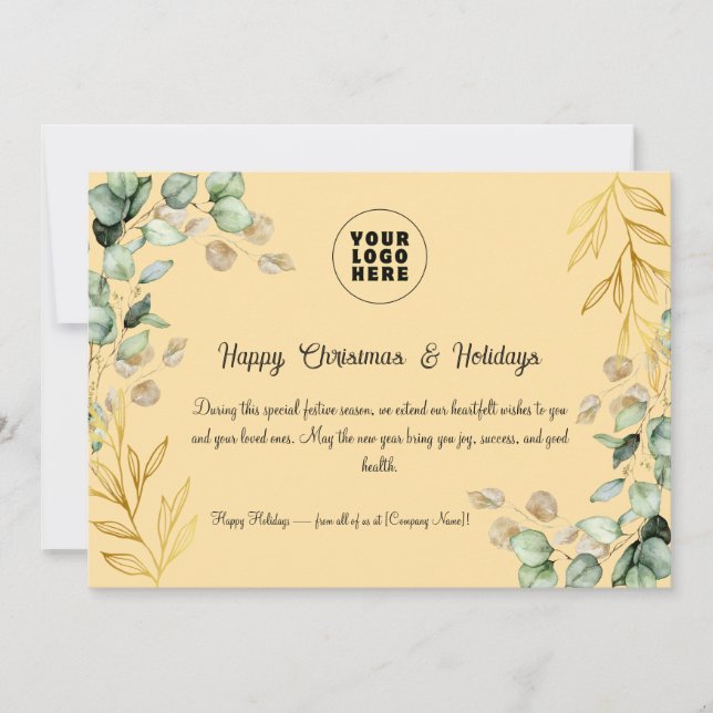 Custom Corporate Christmas Greeting Card 2025 (Front)