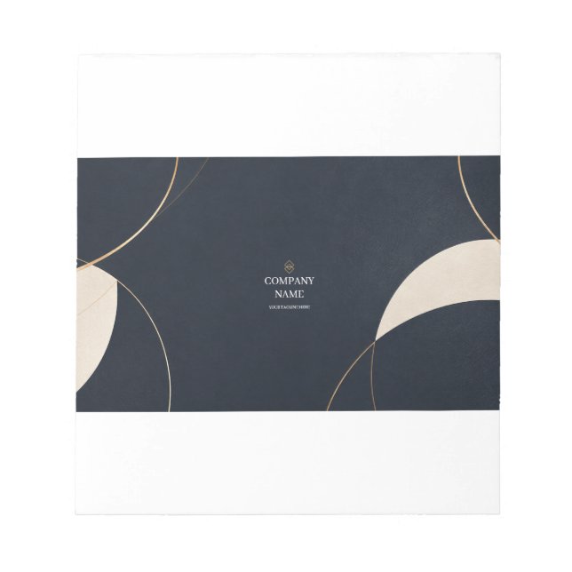 Custom Corporate Desk Mat | Company Logo Notepad (Front)