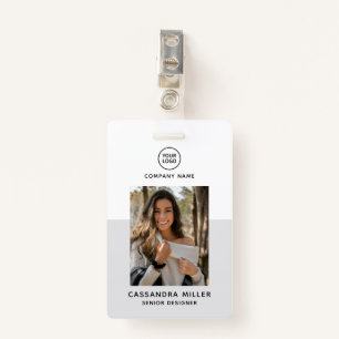 Custom Corporate Employee Company Logo QR Code ID  ID Badge