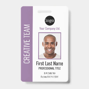 Custom Corporate Employee-Logo,Photo,Barcode Badge ID Badge