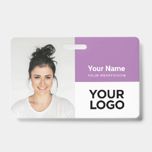 Custom Corporate Employee Photo Logo Name ID Badge
