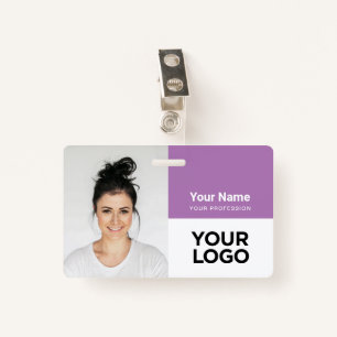 Custom Corporate Employee Photo Logo Name ID Badge