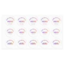 Custom Corporate Logo Name Multi Design Stickers