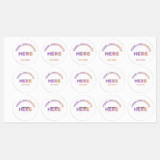 Custom Corporate Logo Name Multi Design Stickers