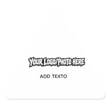 Custom Corporate Logo Name Triangle Sticker