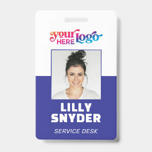 Custom CorporateBadge Employee/Event ID with Photo Badge