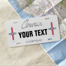 CUSTOM Corvair CORSA License Plate