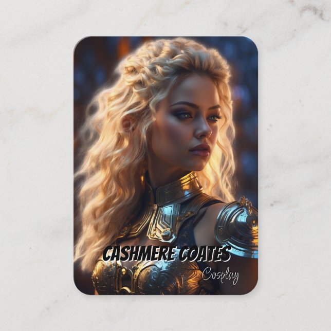Custom Coscards | Minimalist Cosplay Trading Cards (Front)