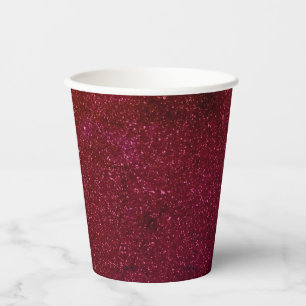 Custom Cosmic Burgundy Paper Cups - Bulk Event