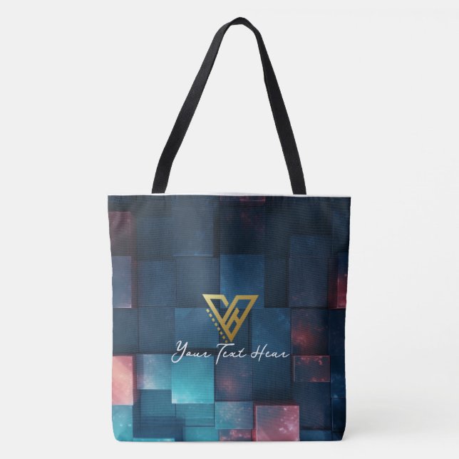 Custom : Cosmic Quilt Personalised Tote (Front)