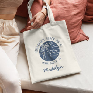 Custom Costal Beach Bachelorette Favour  Tote Bag