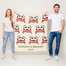 Custom Cosy Lesbian Penguins Christmas