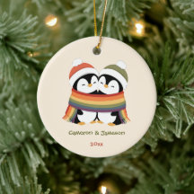 Custom Cosy Pride Penguins Christmas