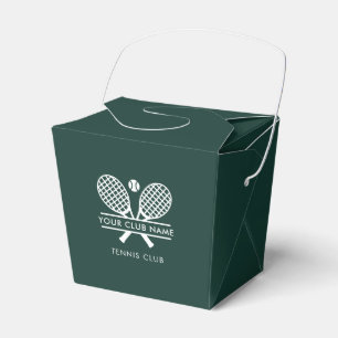 Custom Country Club Name Tennis Sport Events Favour Box
