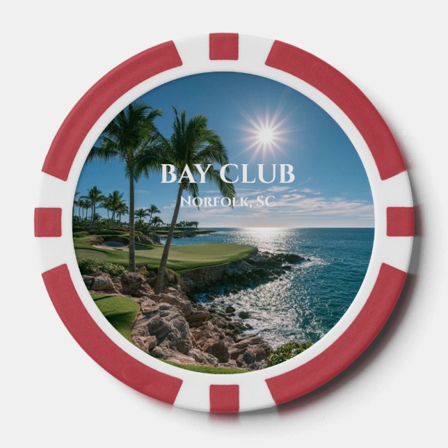 Custom Country Club Poker Chips (Front)